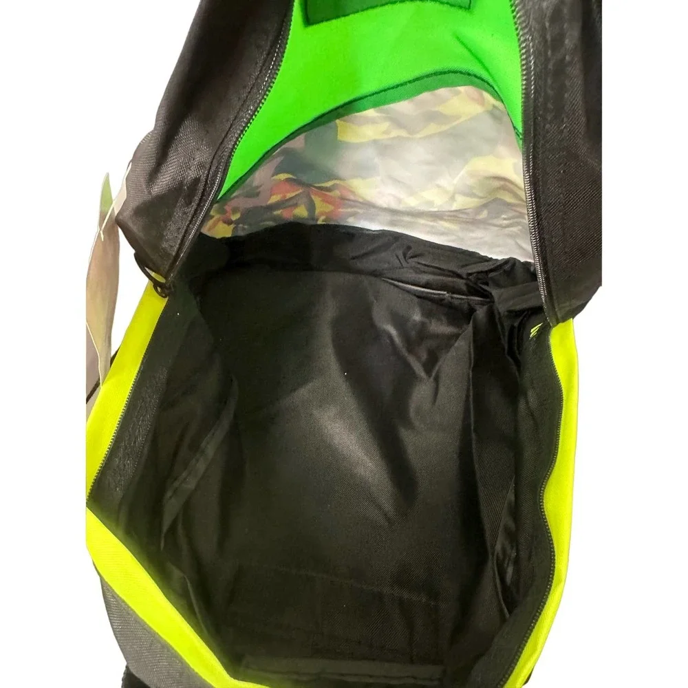 Vintage NWT Trendy Backpack, Neon Green Abstract from the 90's Y2K Millennial - Picture 9 of 9